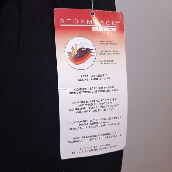NEW Sunice Stormpack Windproof Micro-Fleece Lined Pants Winter Straight Leg Slim - Picture 12 of 14